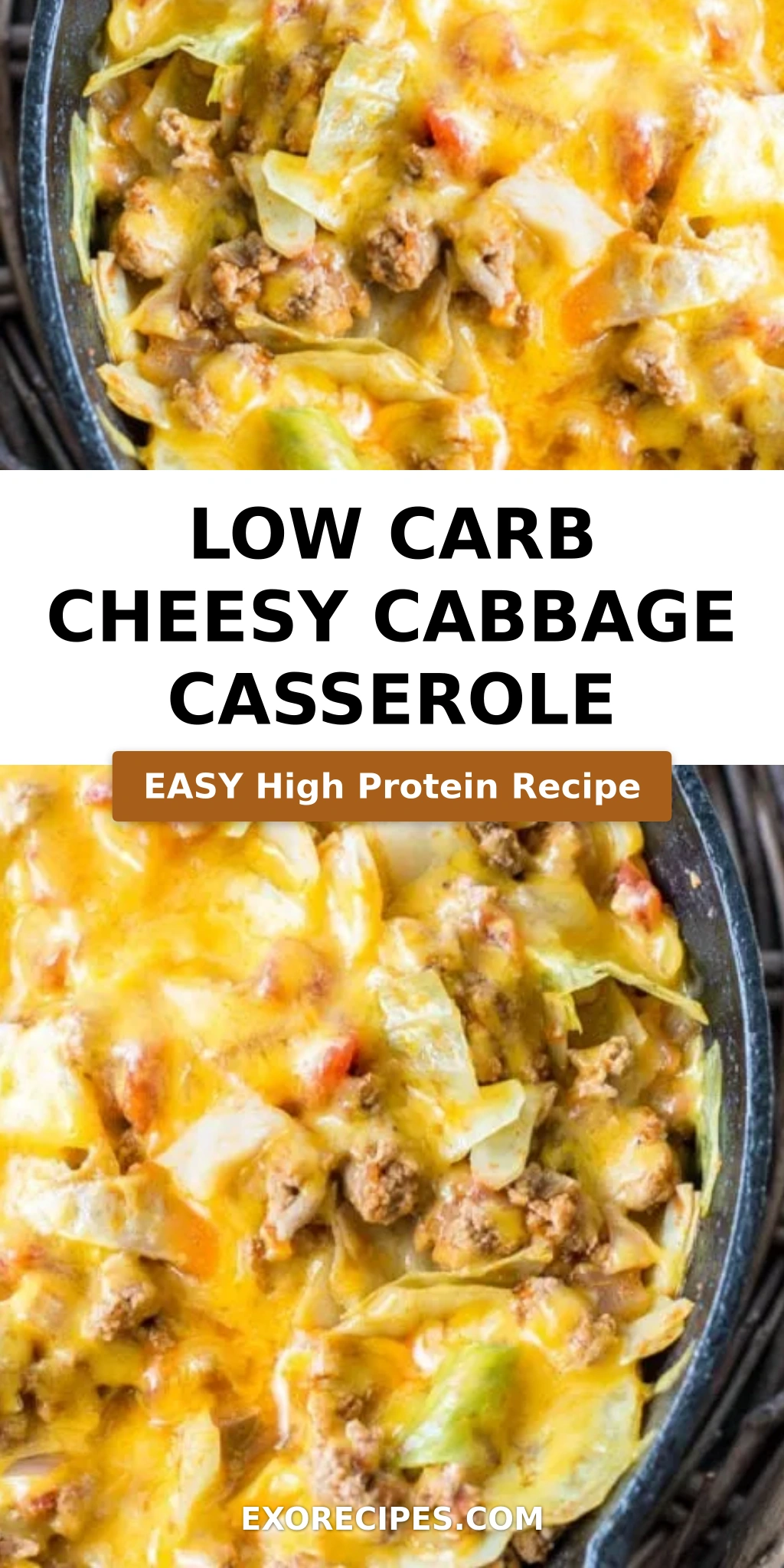 Low Carb Cheesy Cabbage Casserole