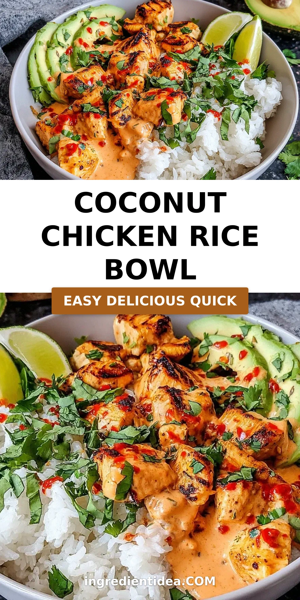 Coconut Chicken Rice Bowl