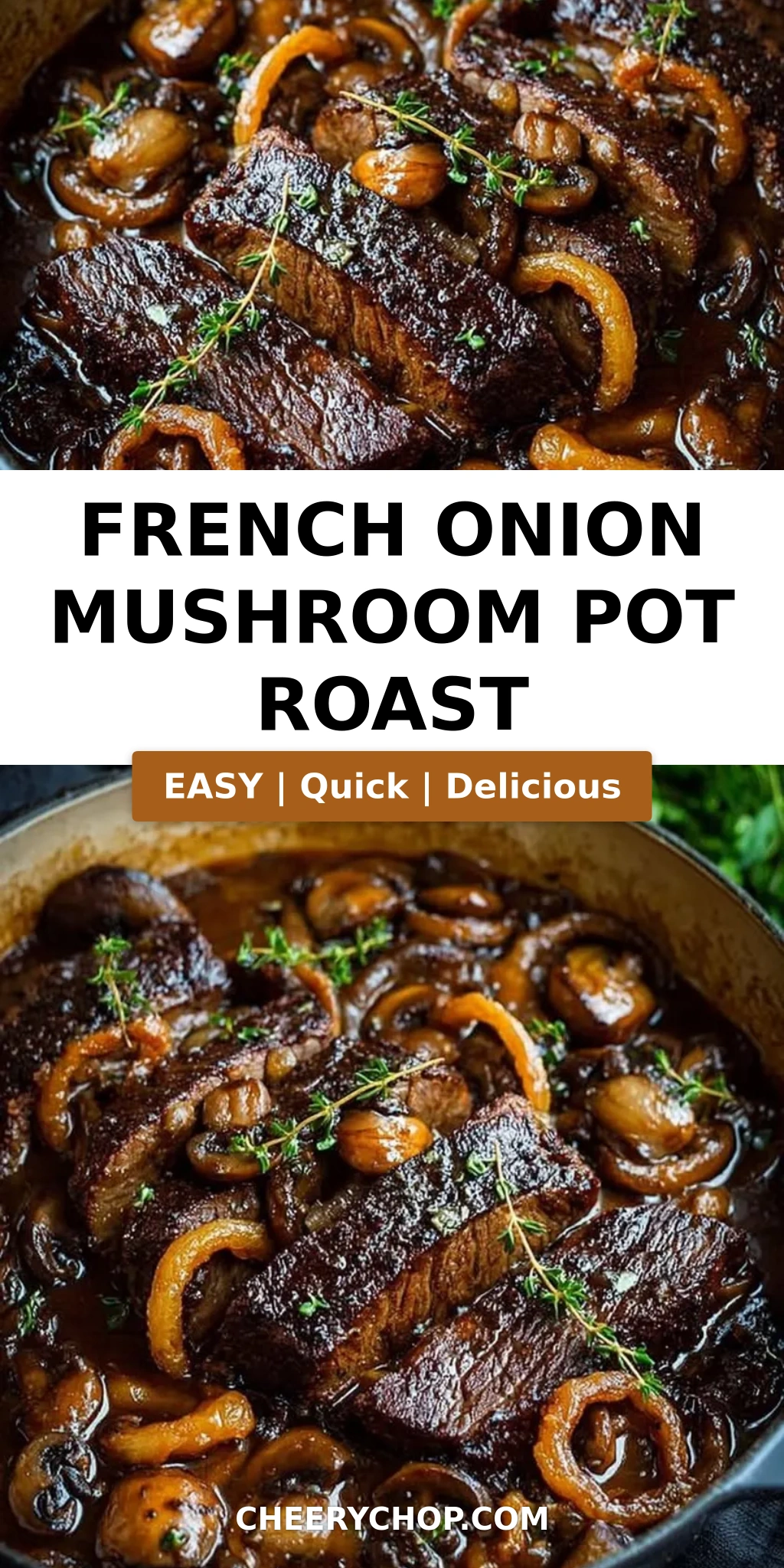 French Onion Mushroom Pot Roast