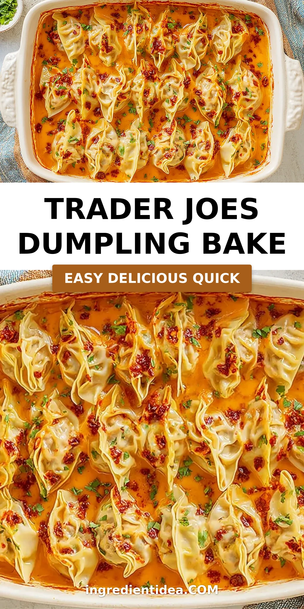 Trader Joes Dumpling Bake