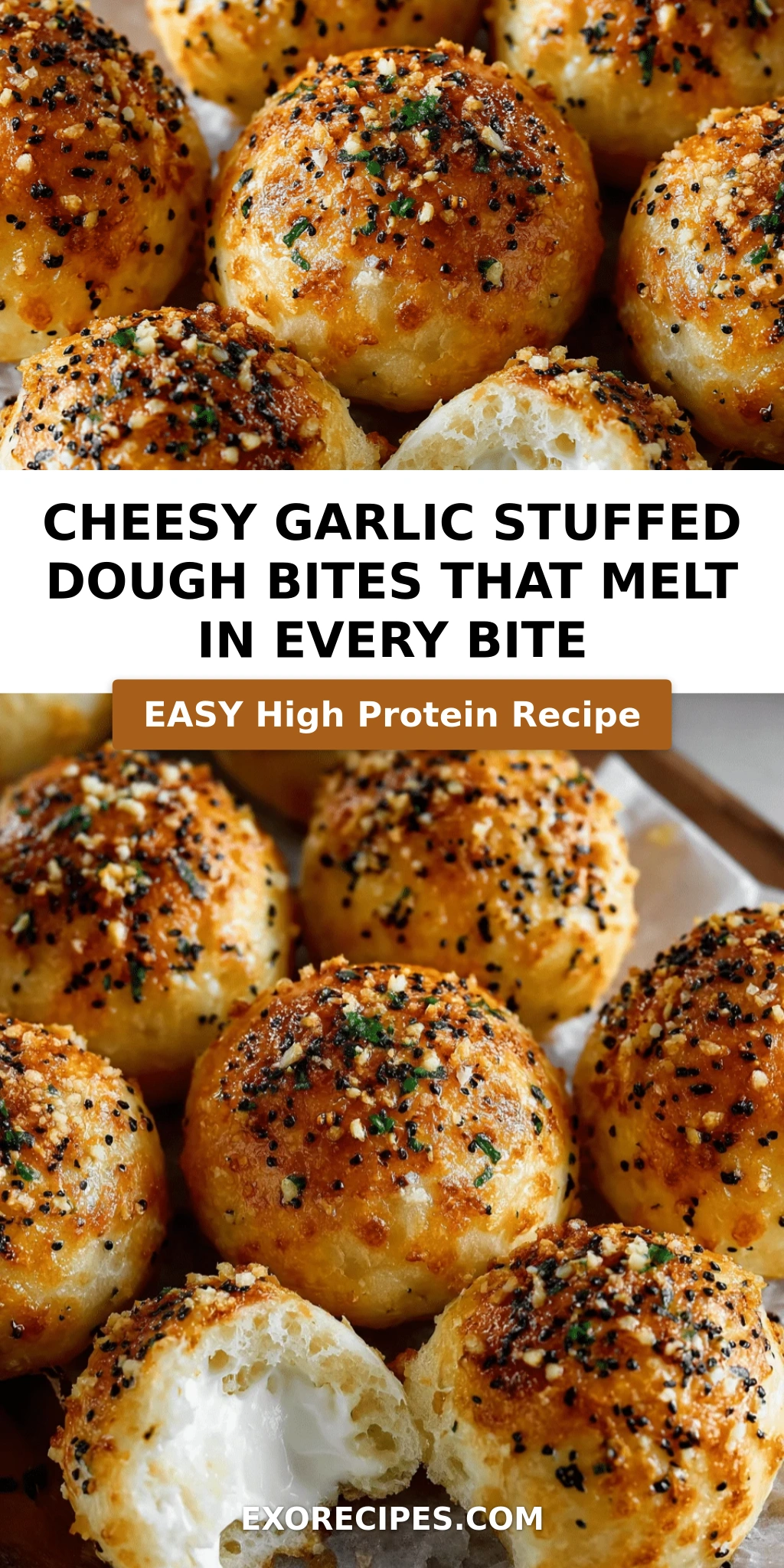 Cheesy Garlic Stuffed Dough Bites That Melt in Every Bite