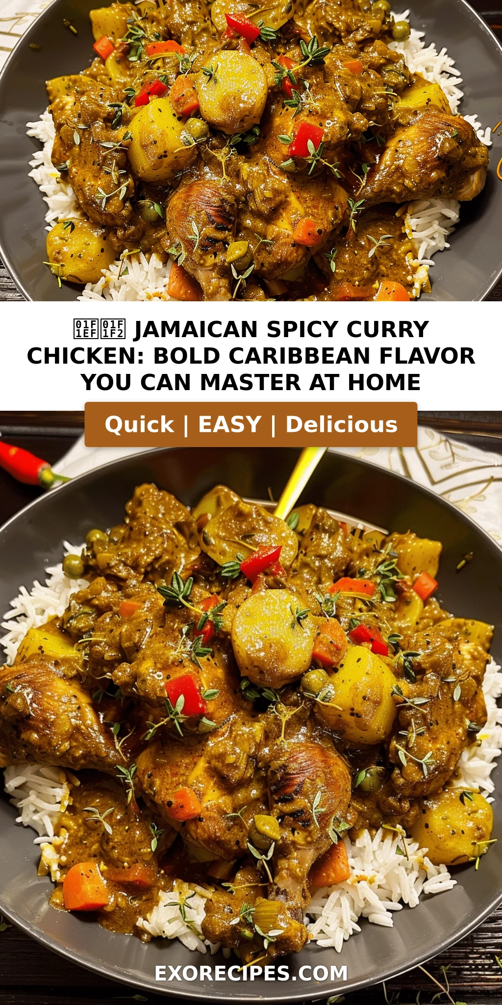 🇯🇲 Jamaican Spicy Curry Chicken: Bold Caribbean Flavor You Can Master at Home