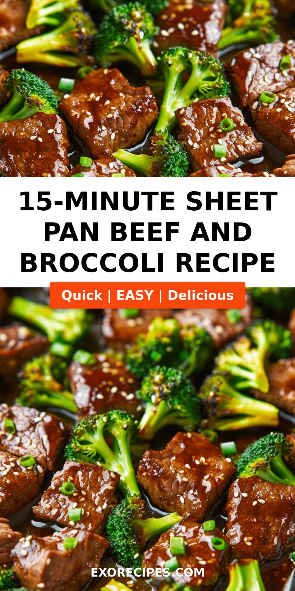 15-Minute Sheet Pan Beef and Broccoli