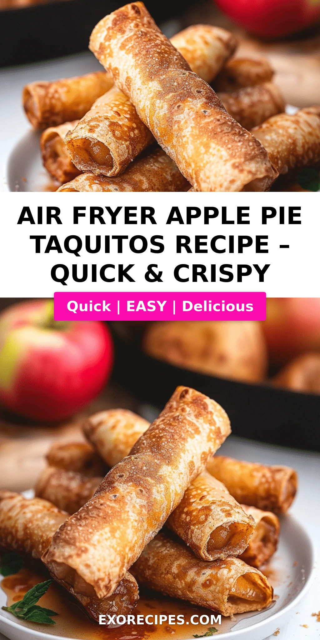 Air Fryer Apple Pie Taquitos
