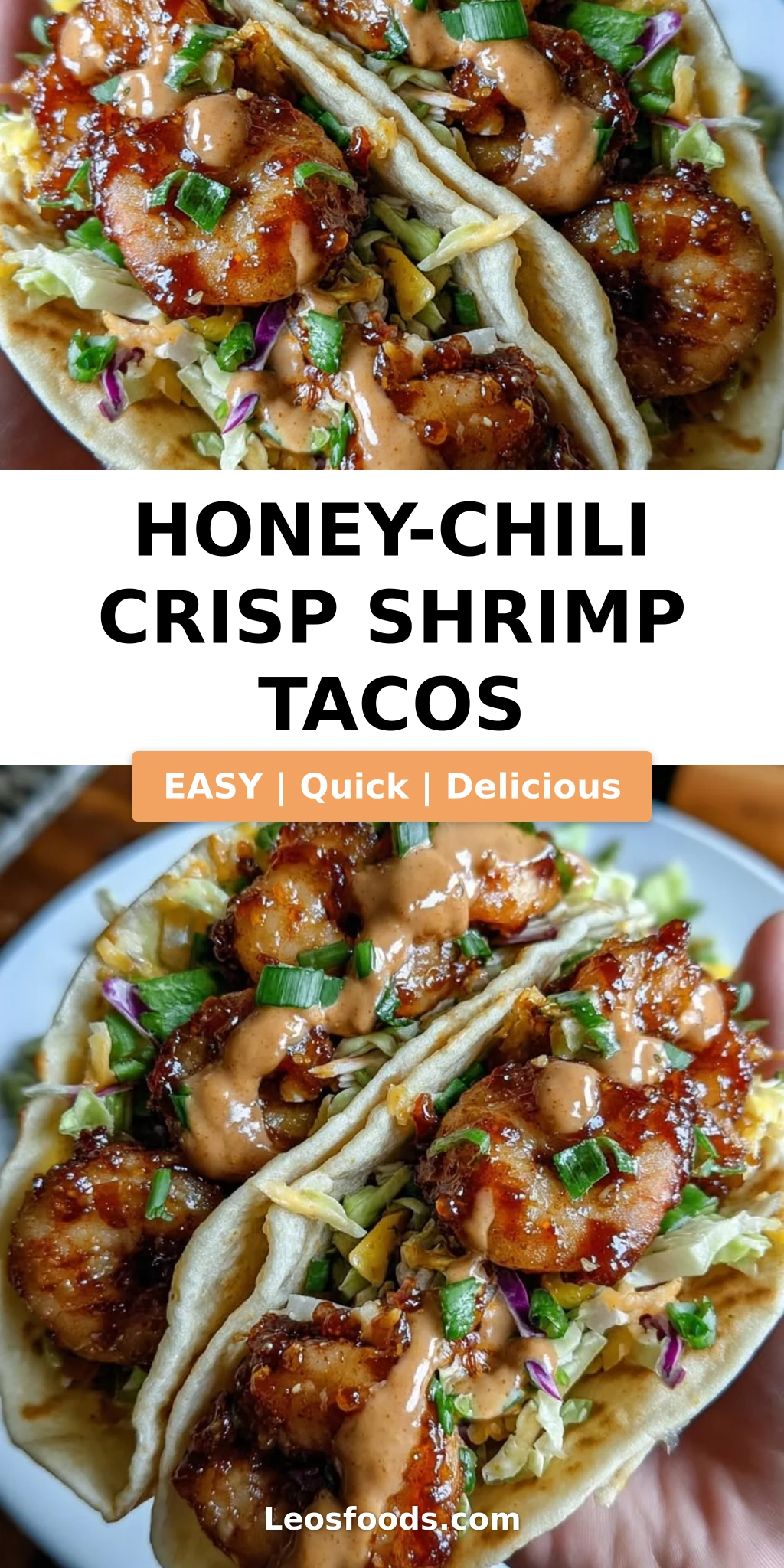 Honey-Chili Crisp Shrimp Tacos