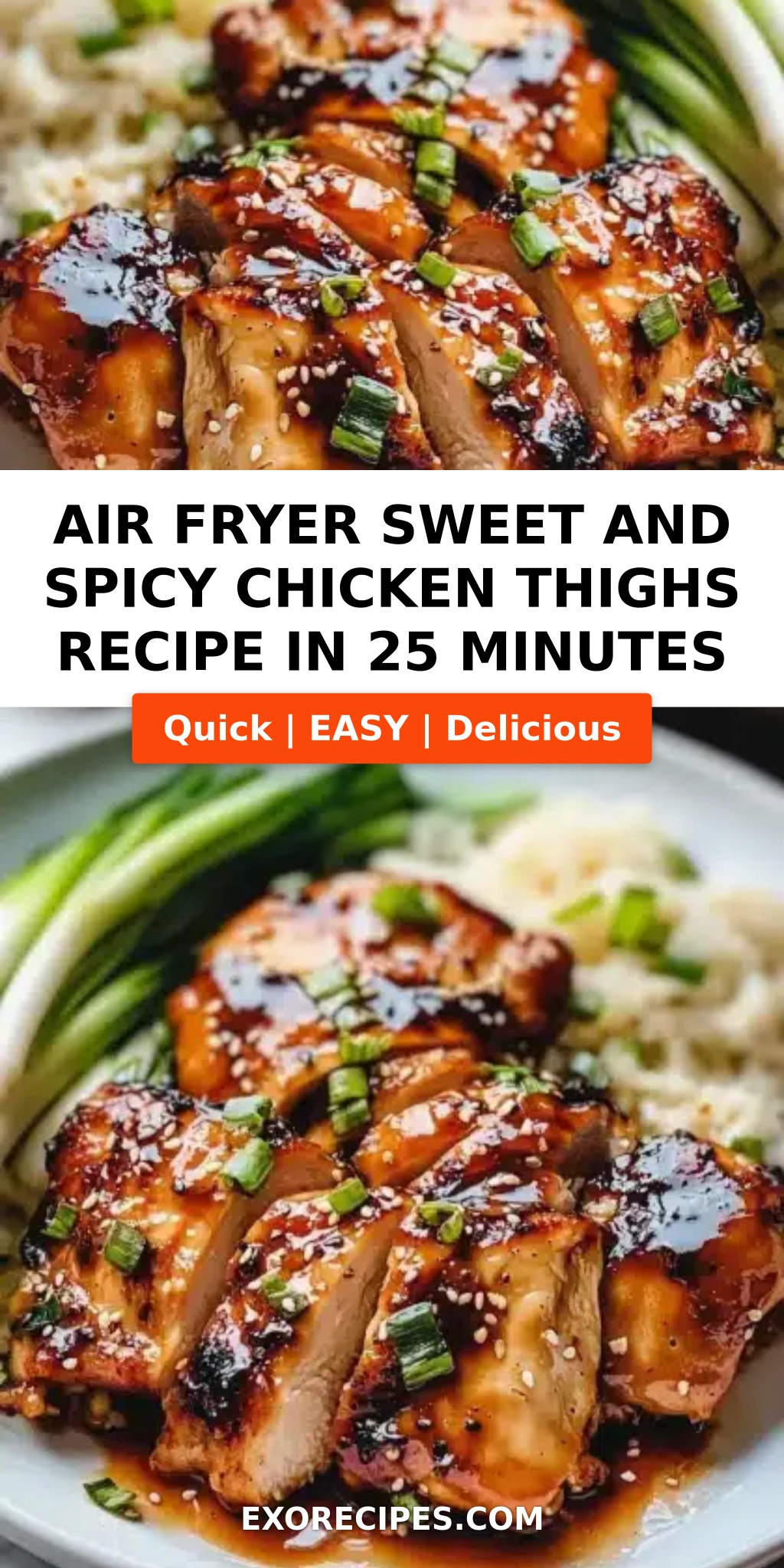 Air Fryer Sweet and Spicy Chicken Thighs