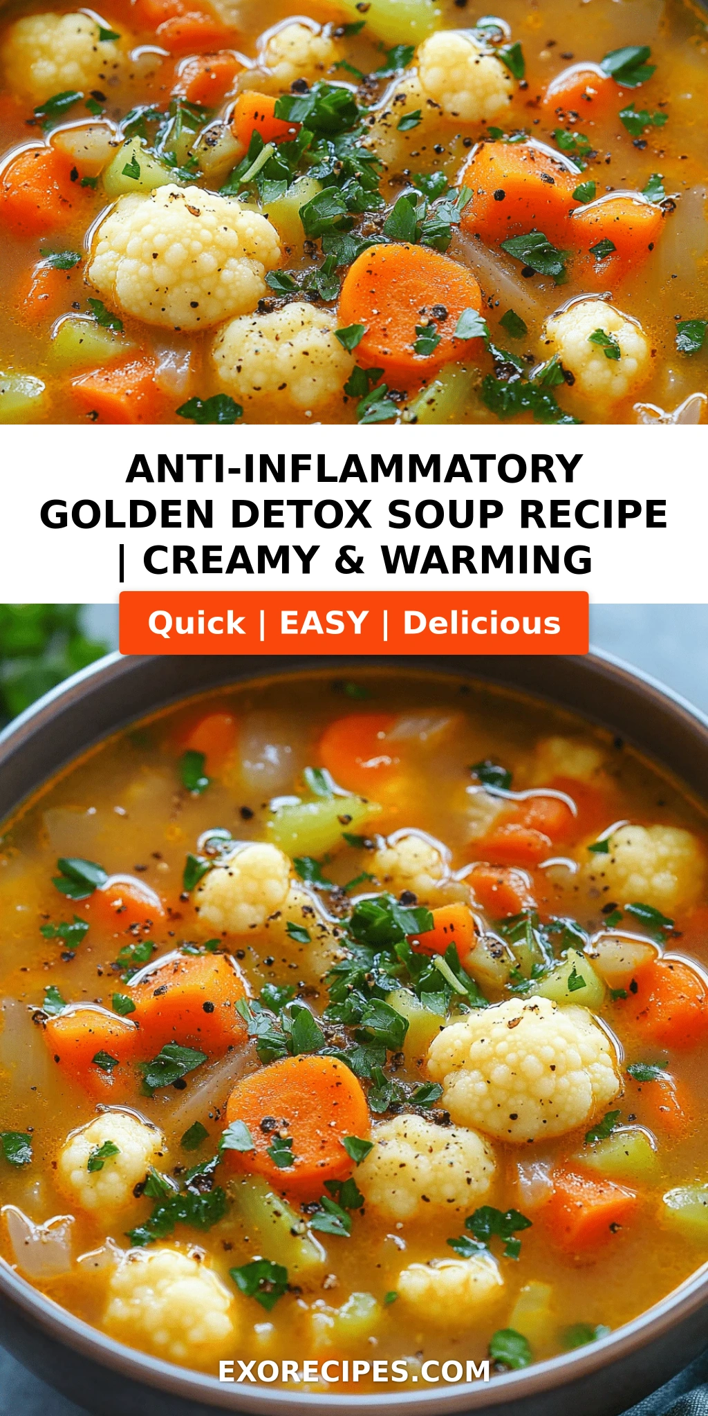 Anti-Inflammatory Golden Detox Soup