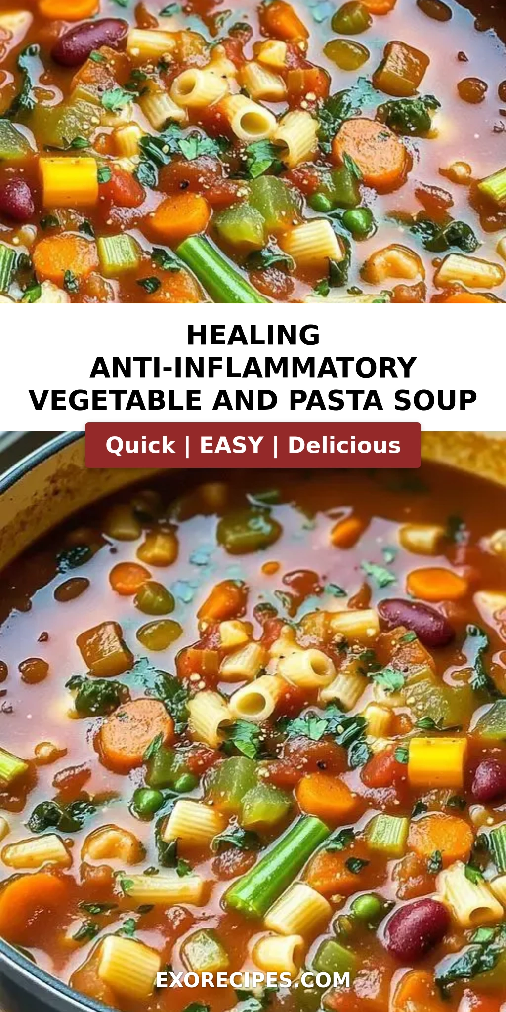 Anti-Inflammatory Vegetable and Pasta Soup