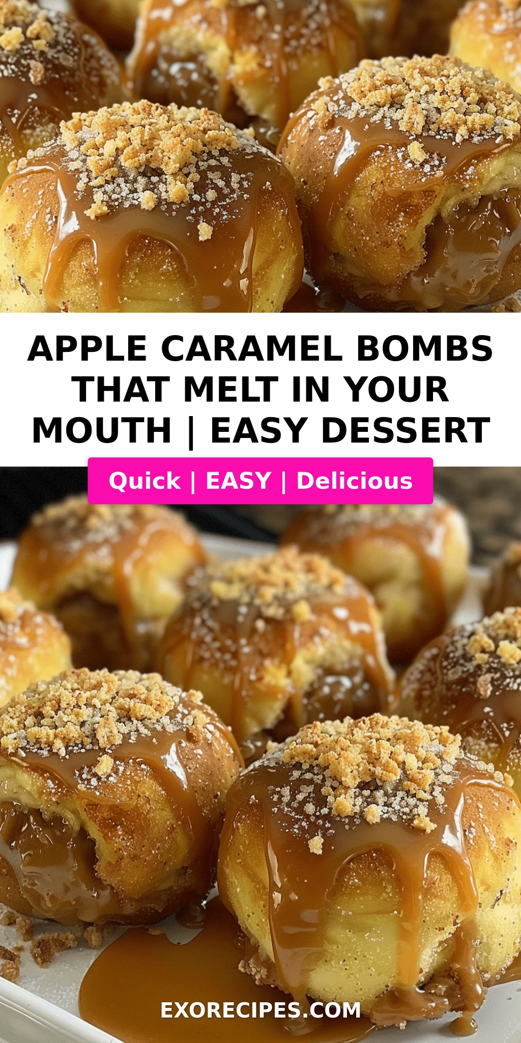 Apple Caramel Bombs That'll Melt in Your Mouth