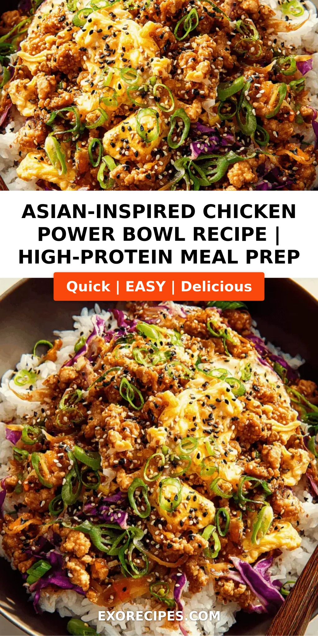 Asian-Inspired Chicken Power Bowl Recipe for Easy High-Protein Meals