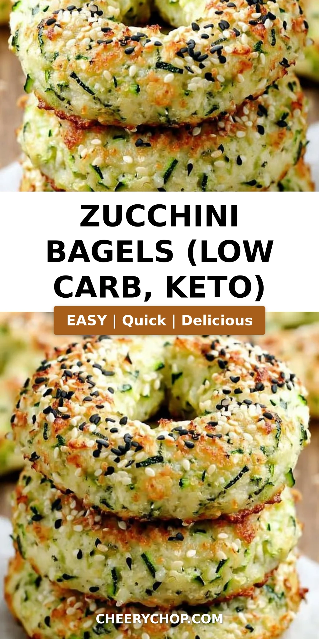 Zucchini Bagels (Low Carb, Keto)