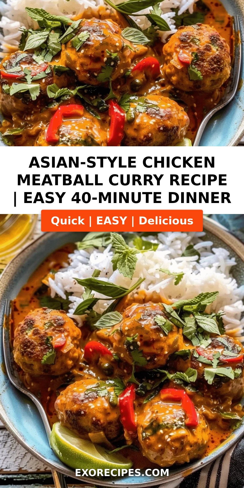 Asian-Style Chicken Meatball Curry