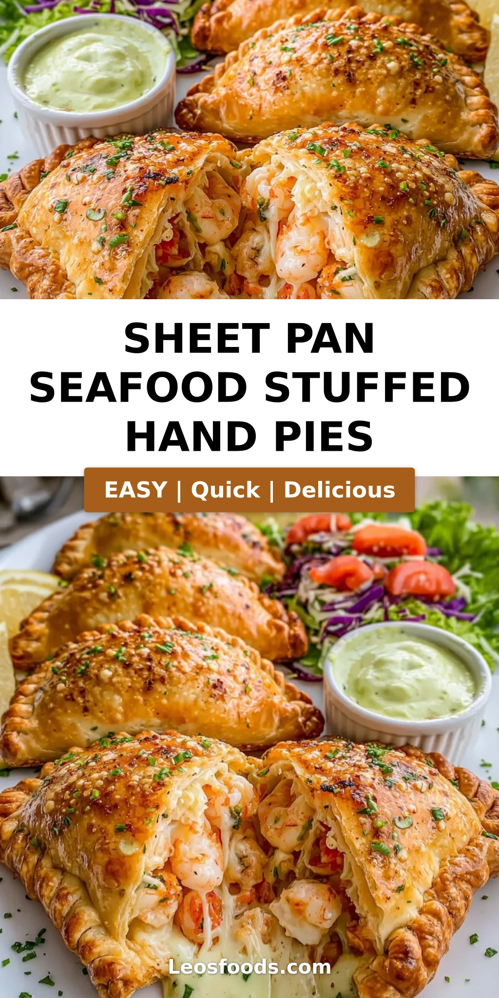 Sheet Pan Seafood Stuffed Hand Pies