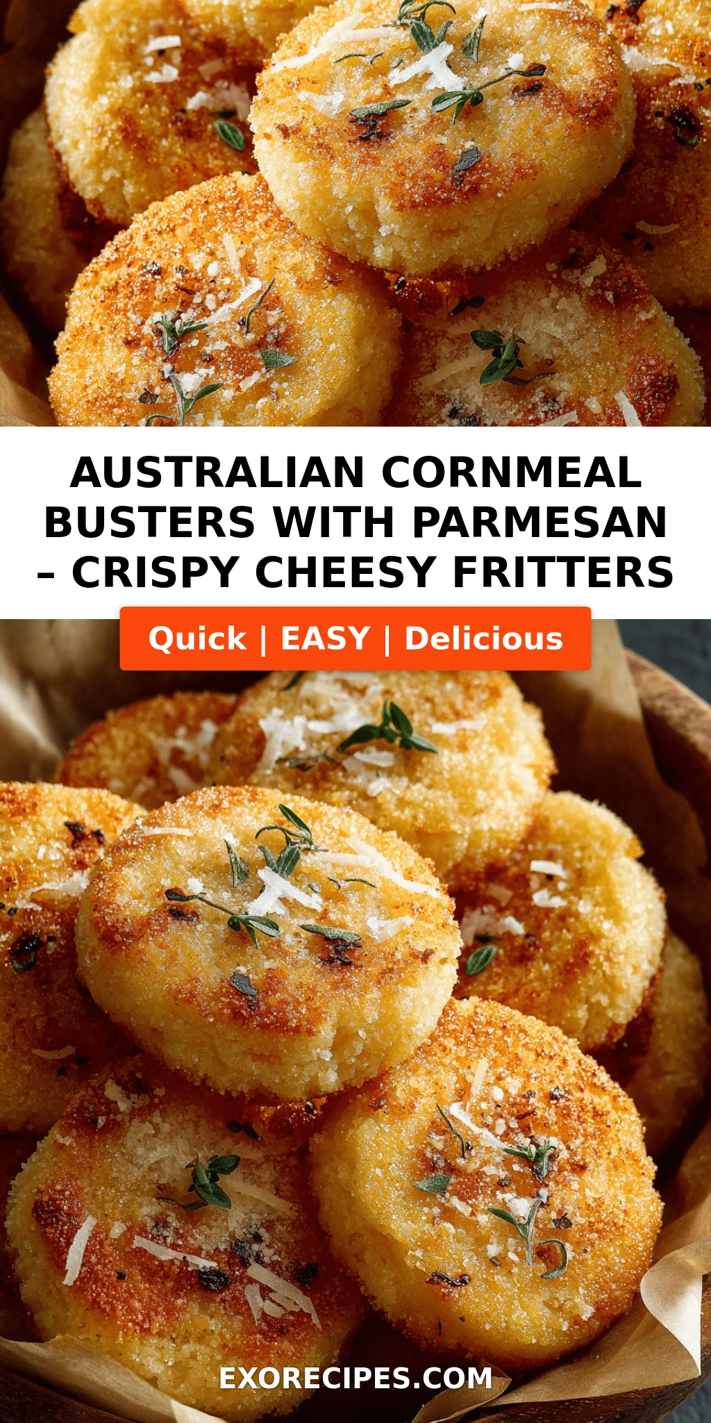 Australian Cornmeal Busters with Parmesan: A Crispy, Cheesy Delight from Down Under