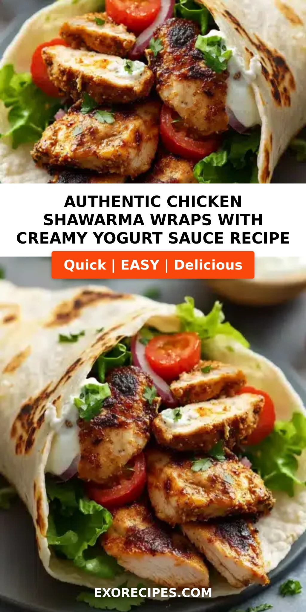 Authentic Chicken Shawarma Wraps with Creamy Yogurt Sauce: Your Ultimate Flavor Adventure