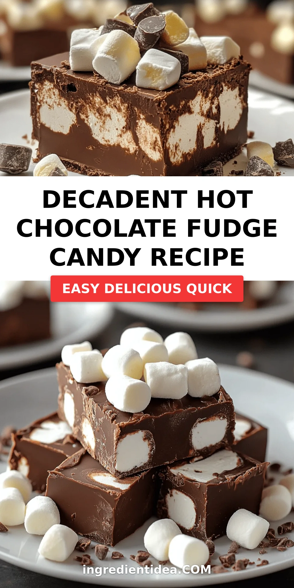 Decadent Hot Chocolate Fudge Candy Recipe