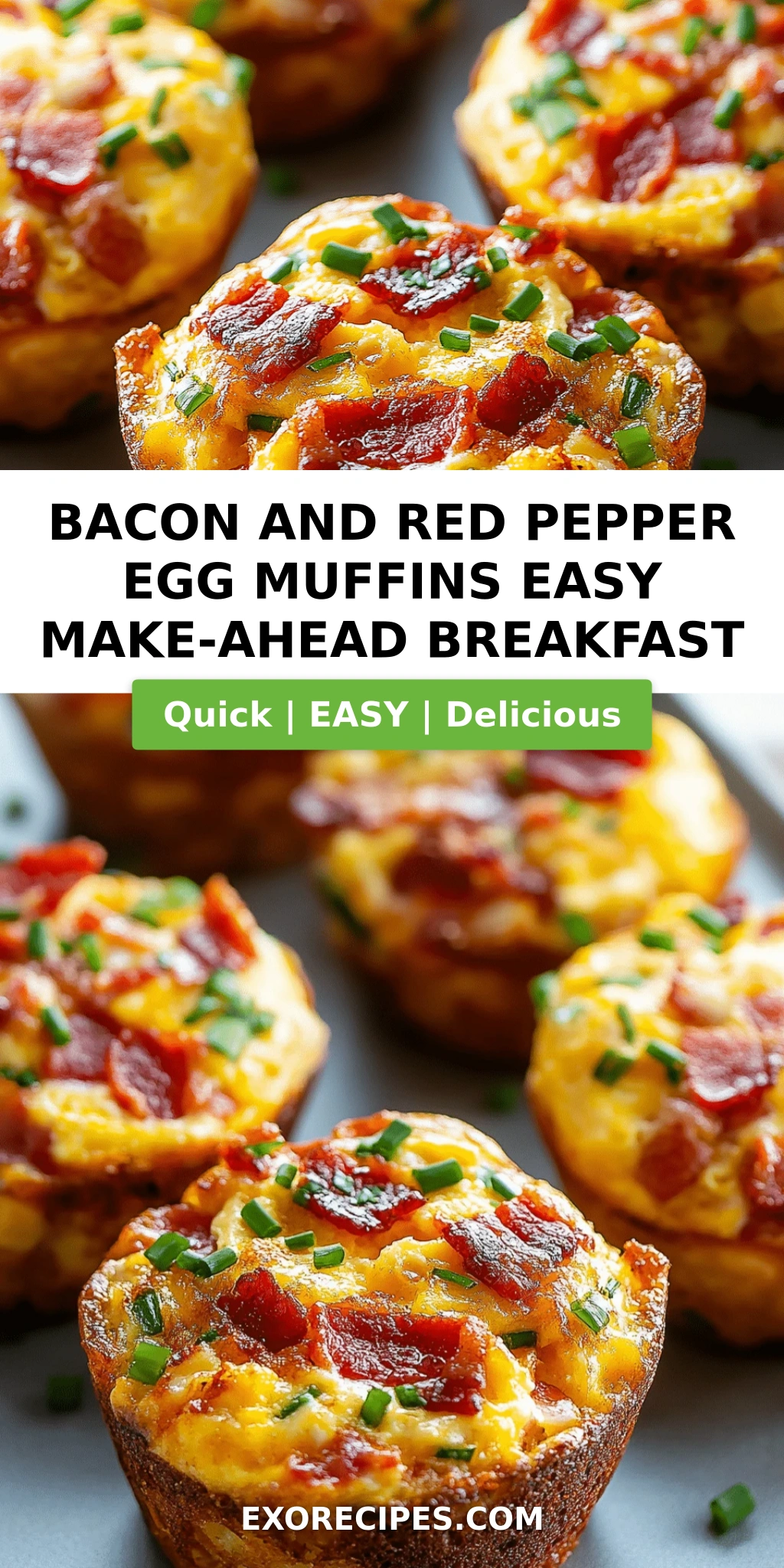 Bacon and Red Pepper Egg Muffins