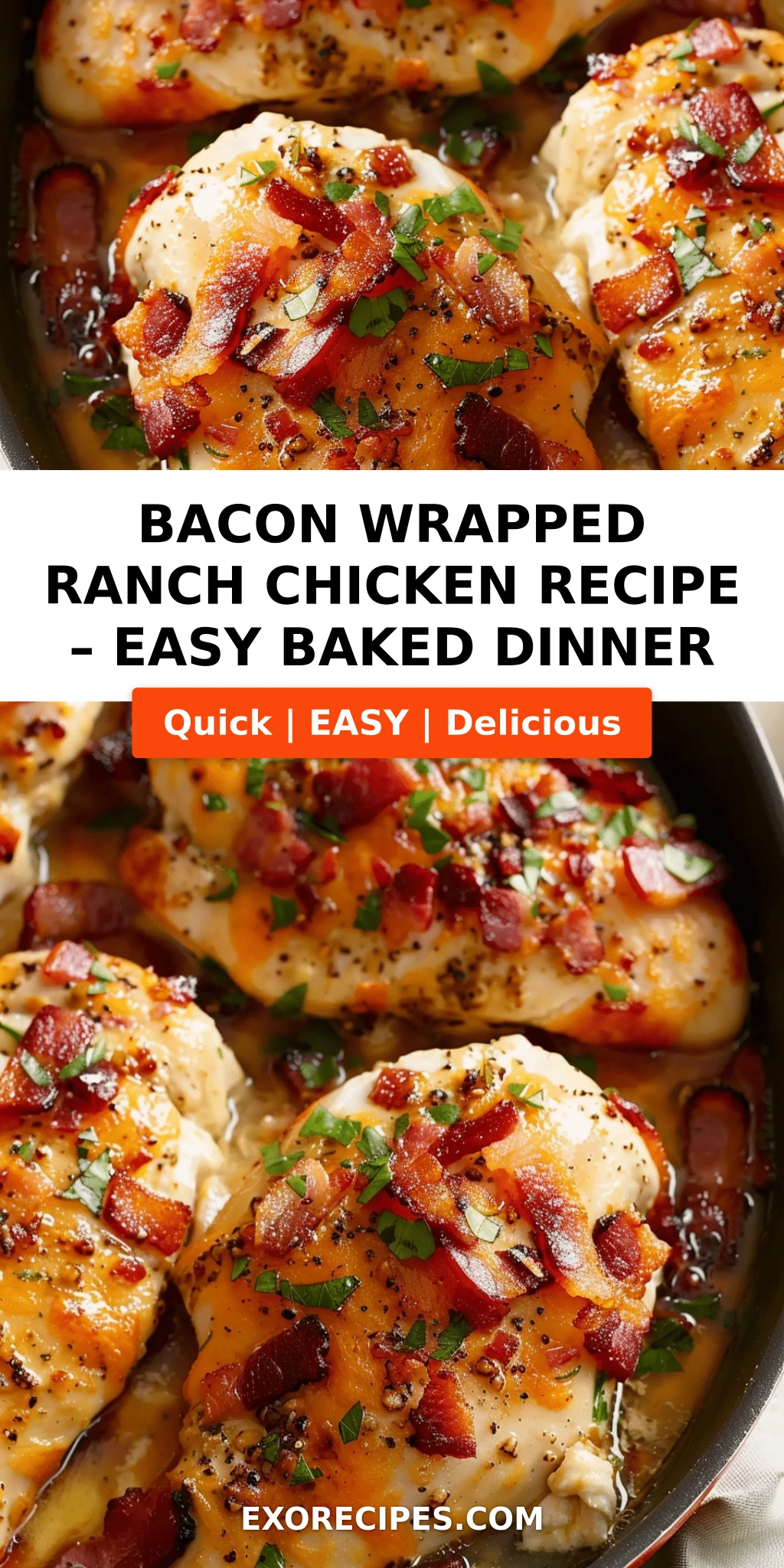Bacon Wrapped Ranch Chicken Delight