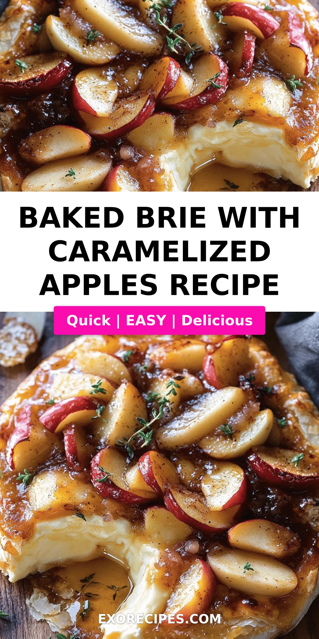 Baked Brie with Caramelized Apples