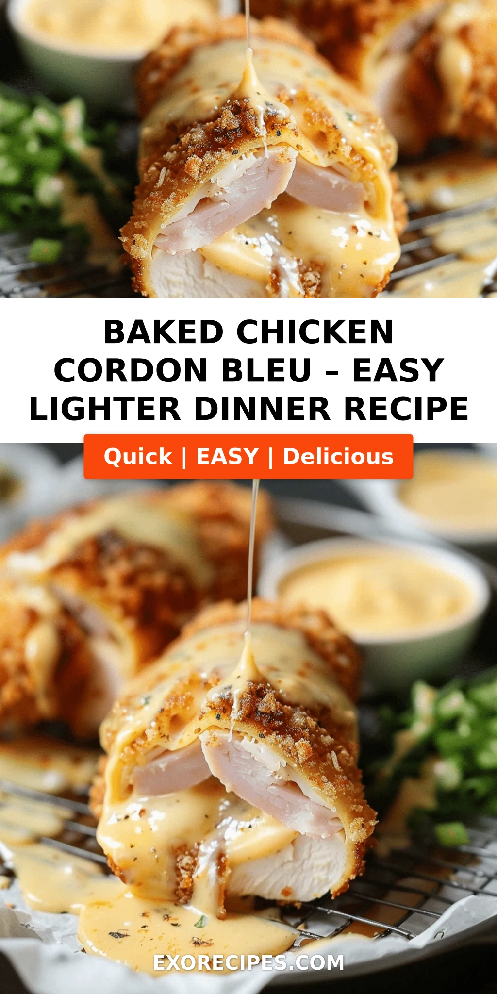 Baked Chicken Cordon Bleu