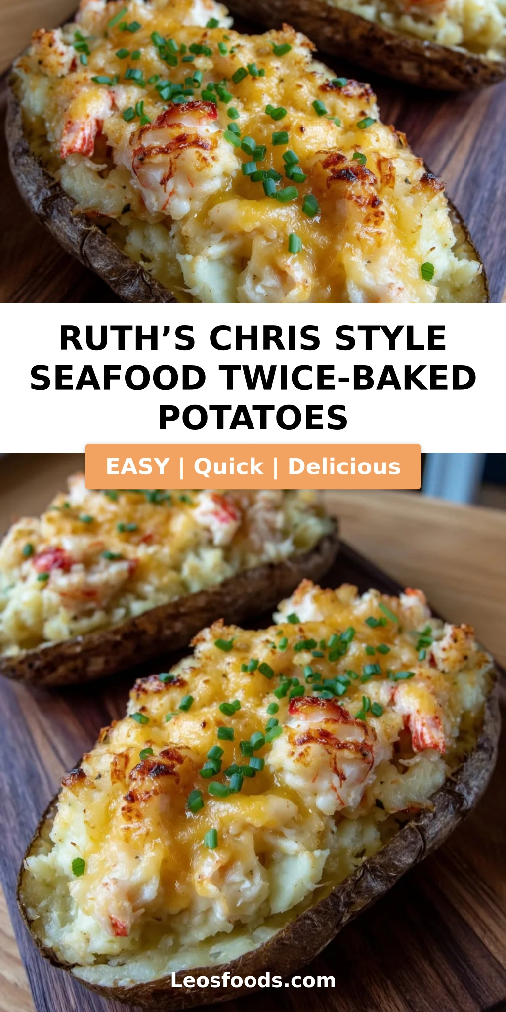 Ruth’s Chris Style Seafood Twice-Baked Potatoes