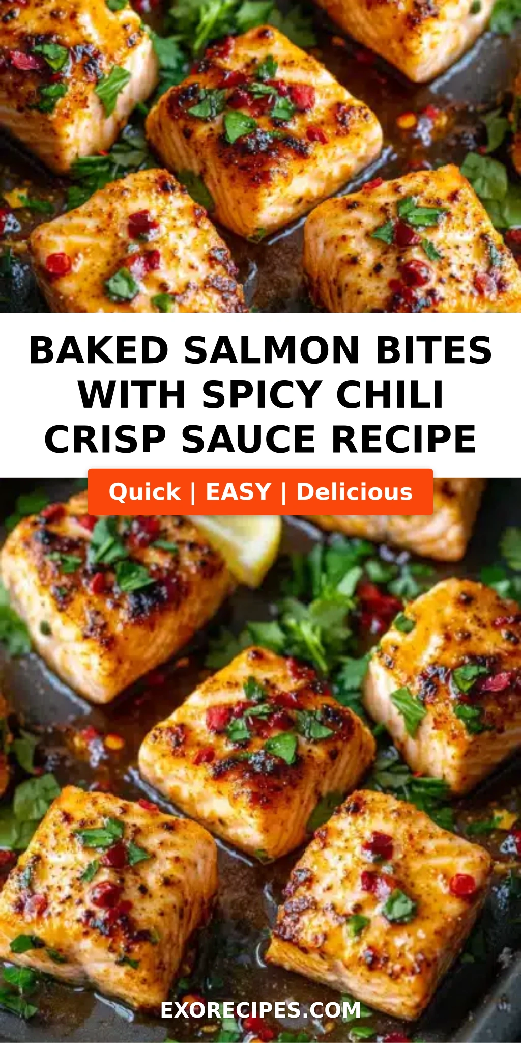 Baked Salmon Bites with Spicy Chili Crisp Sauce: A Flavorful, Easy Recipe to Impress Your Taste Buds