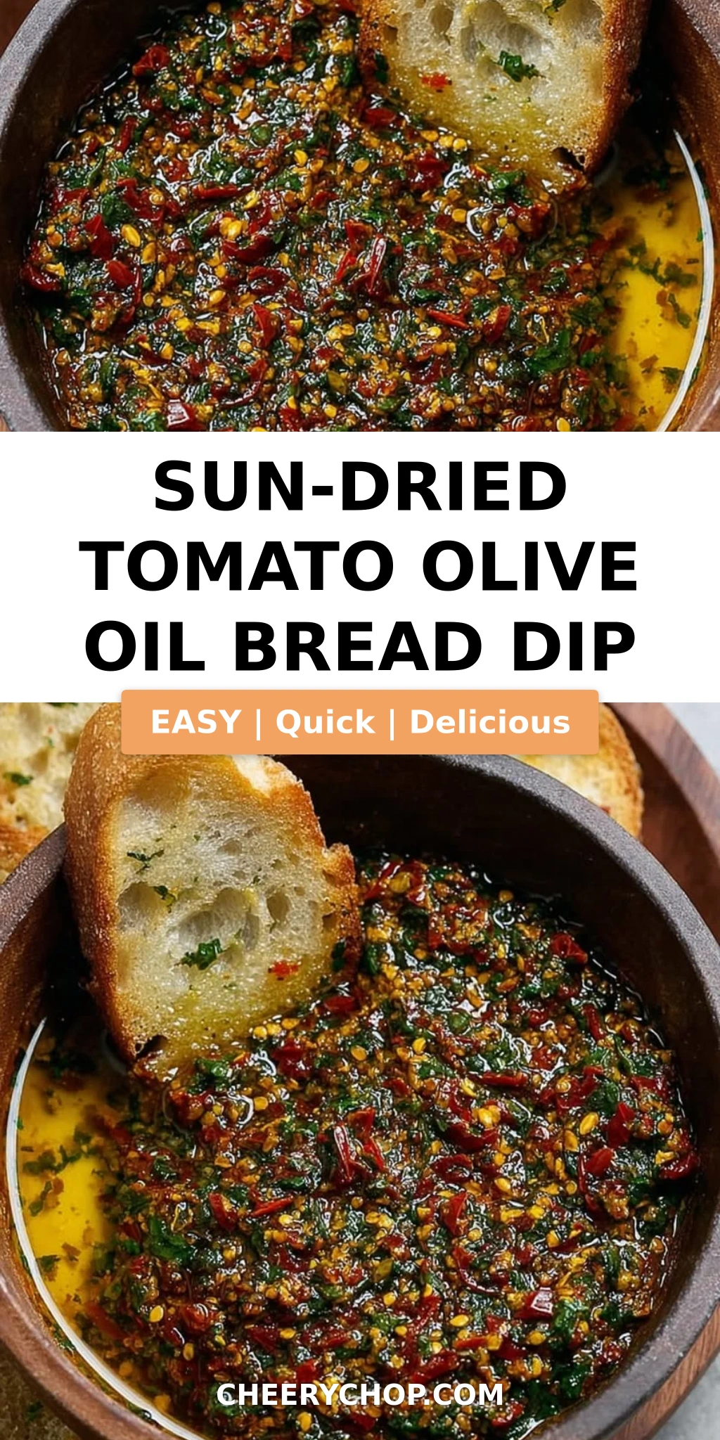 Sun-Dried Tomato Olive Oil Bread Dip