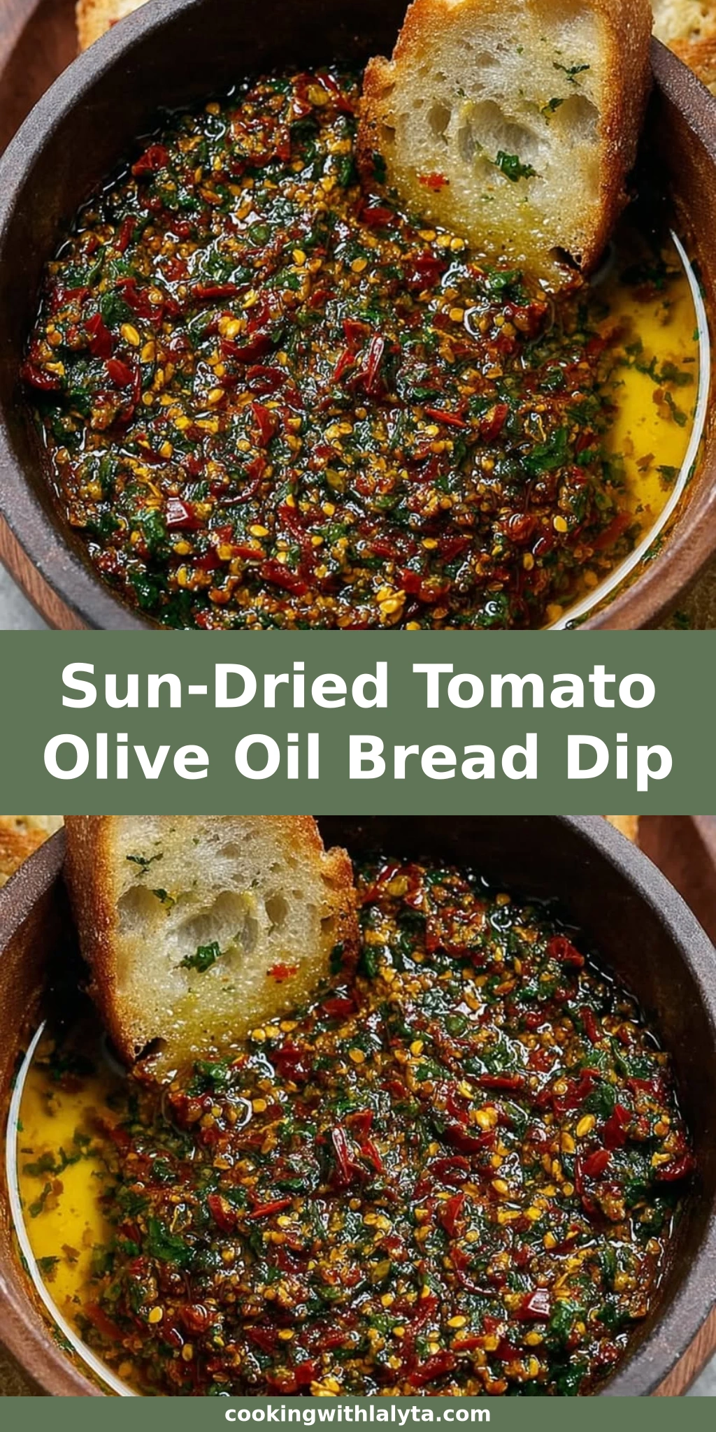 Sun-Dried Tomato Olive Oil Bread Dip