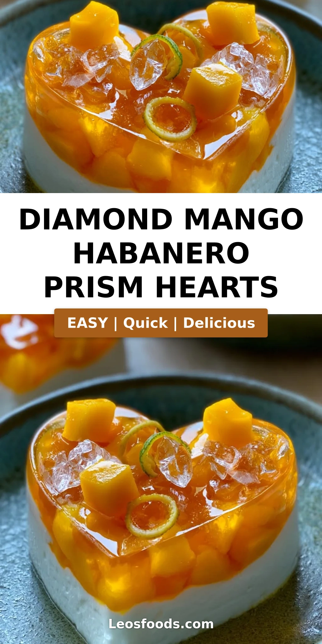 Diamond Mango Habanero Prism Hearts