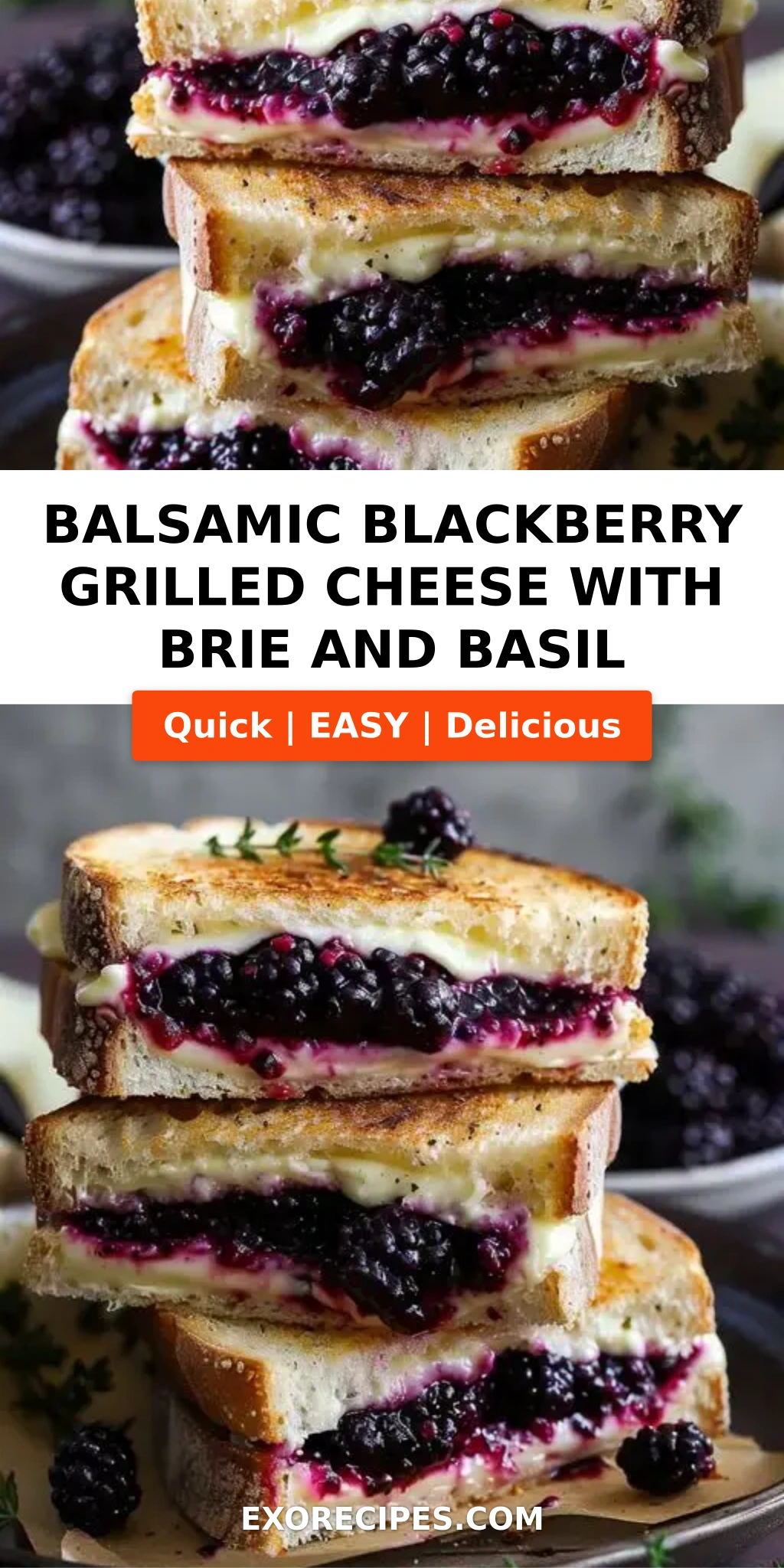 Balsamic Blackberry Bliss Grilled Cheese