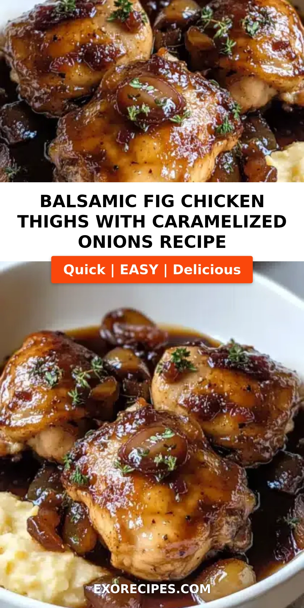 Balsamic Fig Chicken Thighs with Caramelized Onions: Your New Go-To Comfort Meal