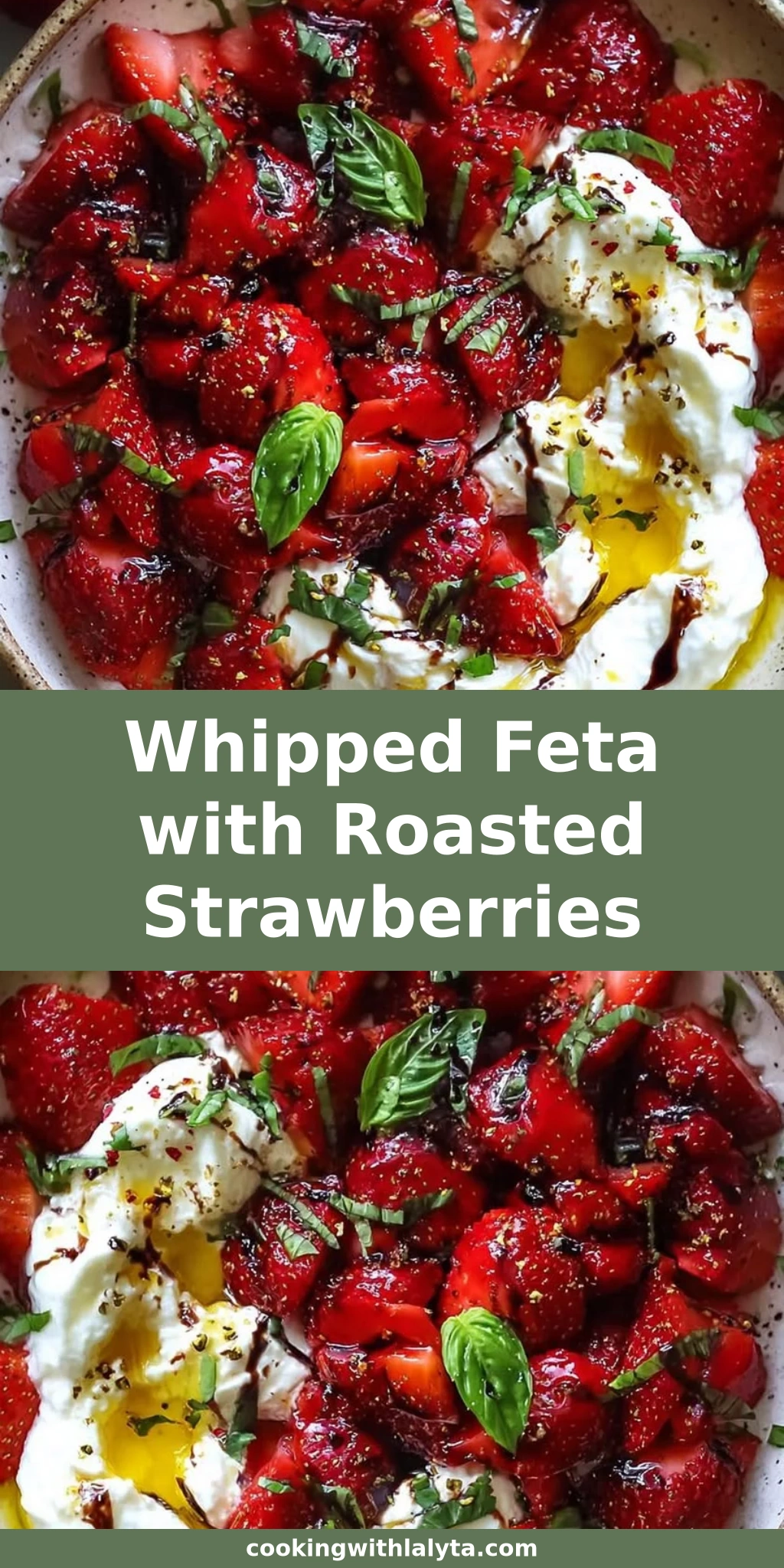 Whipped Feta with Roasted Strawberries