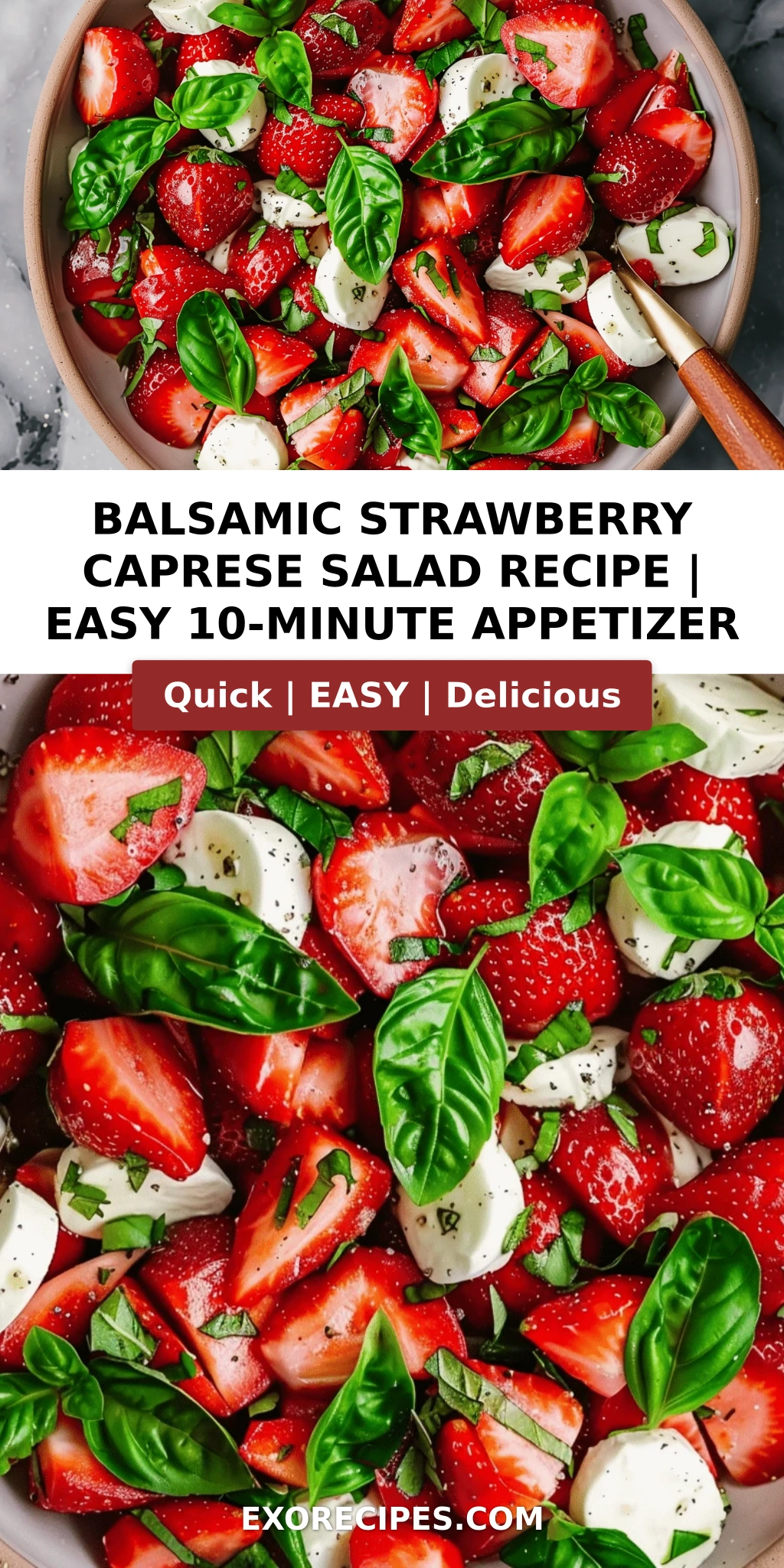 Balsamic Strawberry Caprese