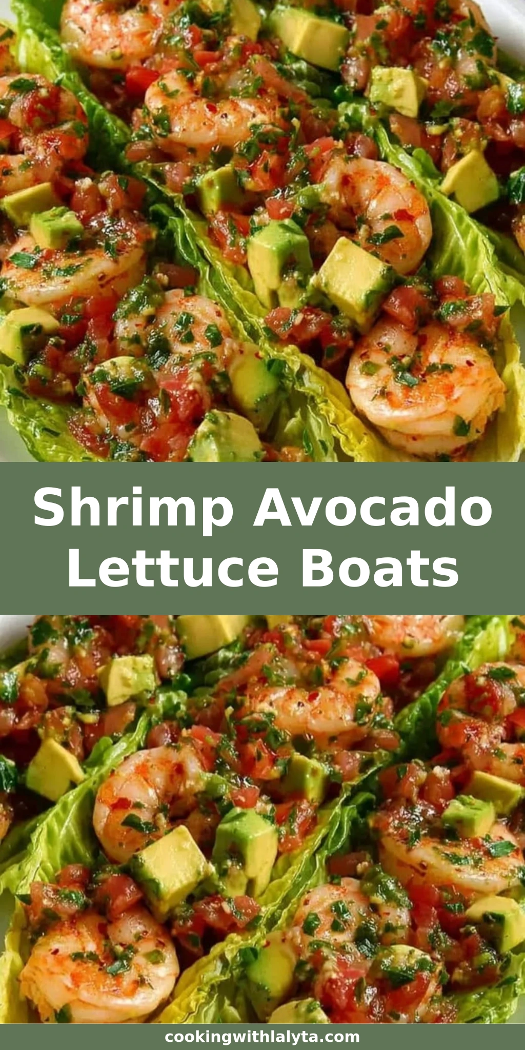 Shrimp Avocado Lettuce Boats