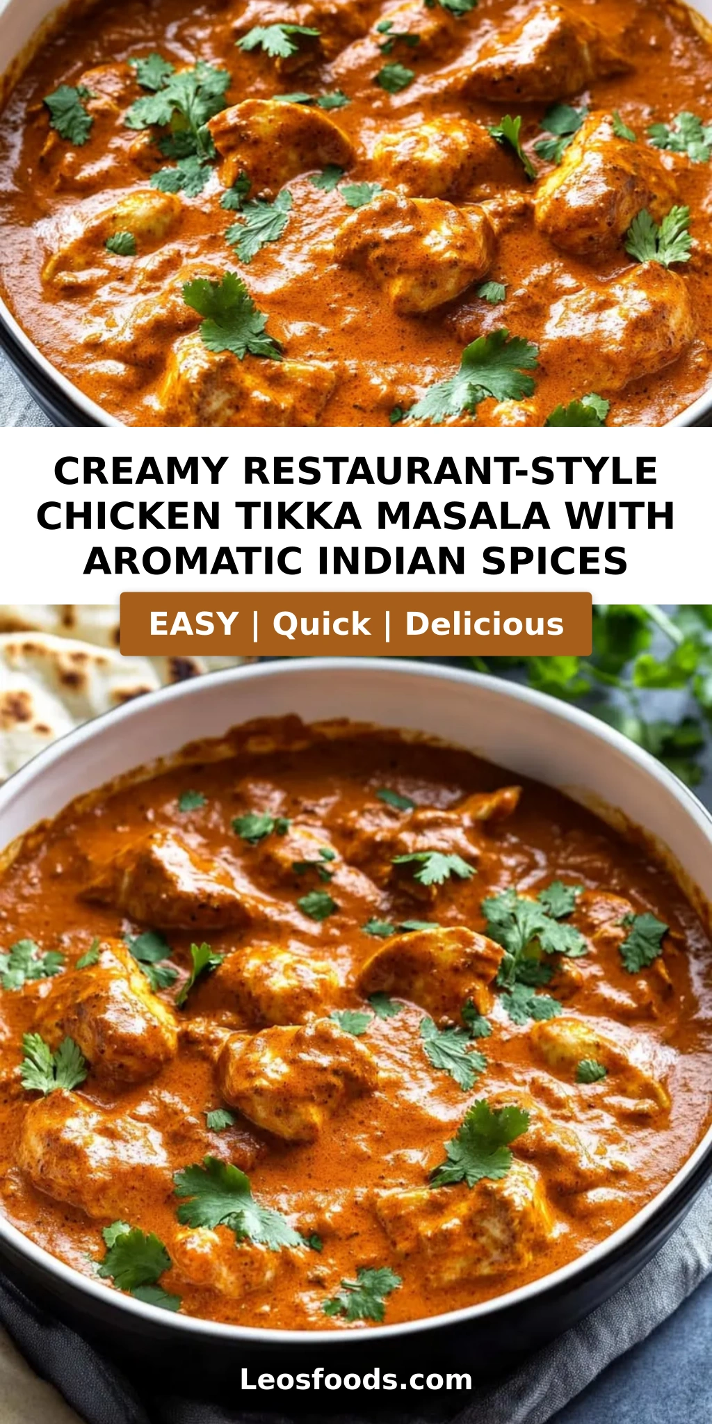 Creamy Restaurant-Style Chicken Tikka Masala with Aromatic Indian Spices