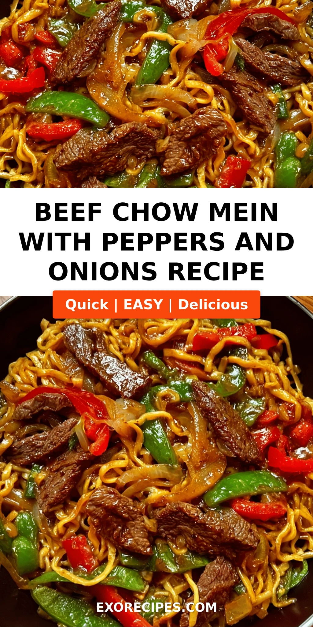 Beef Chow Mein with Peppers & Onions: Bold Weeknight Flavor