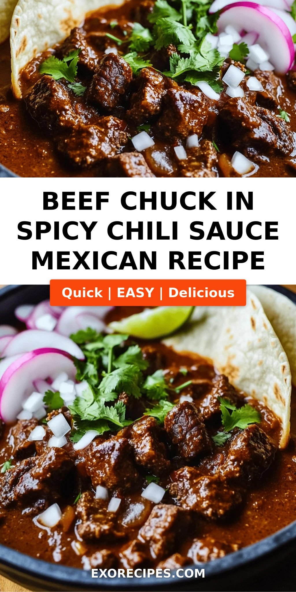 Beef Chuck in Spicy Chili Sauce: A Deeply Flavorful Mexican-Inspired Feast
