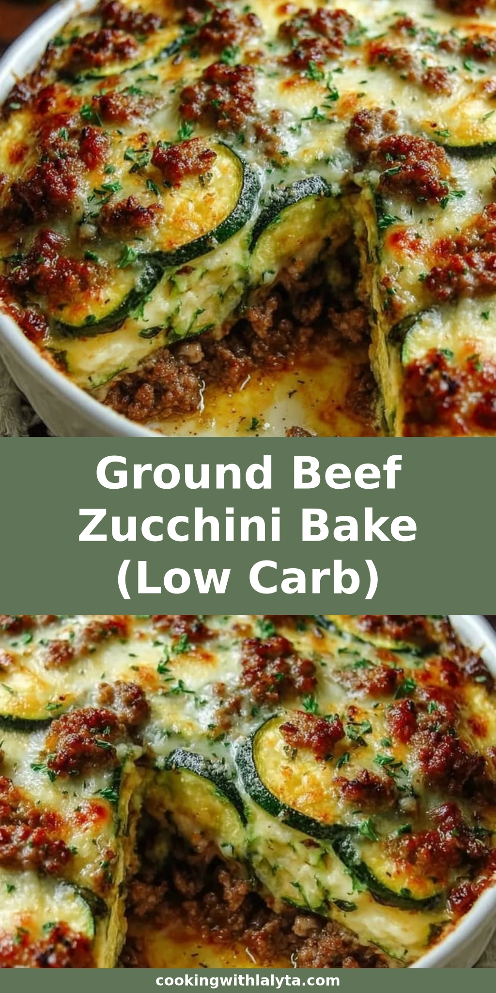 Ground Beef Zucchini Bake (Low Carb)