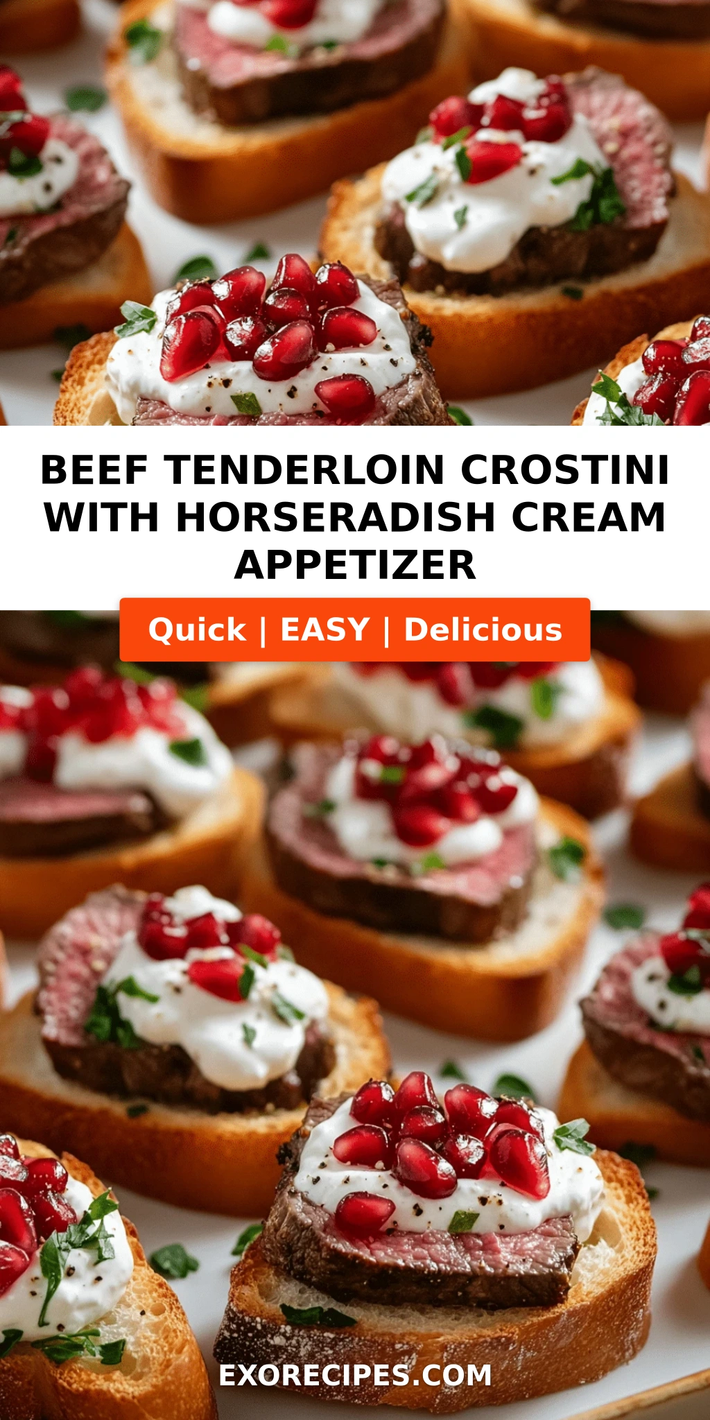 Beef Tenderloin Crostini with Horseradish Cream: A Show-Stopping Appetizer for Any Occasion