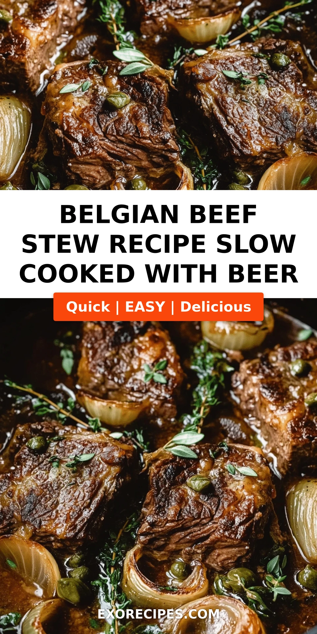 Belgian-Style Slow-Cooked Beef Stew: A Hearty and Flavorful Classic