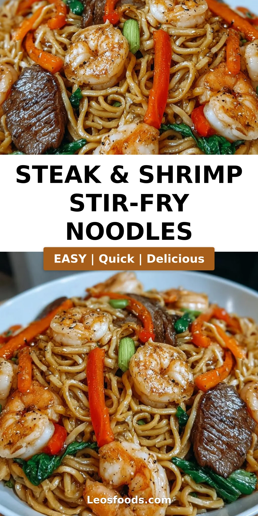 Steak & Shrimp Stir-Fry Noodles