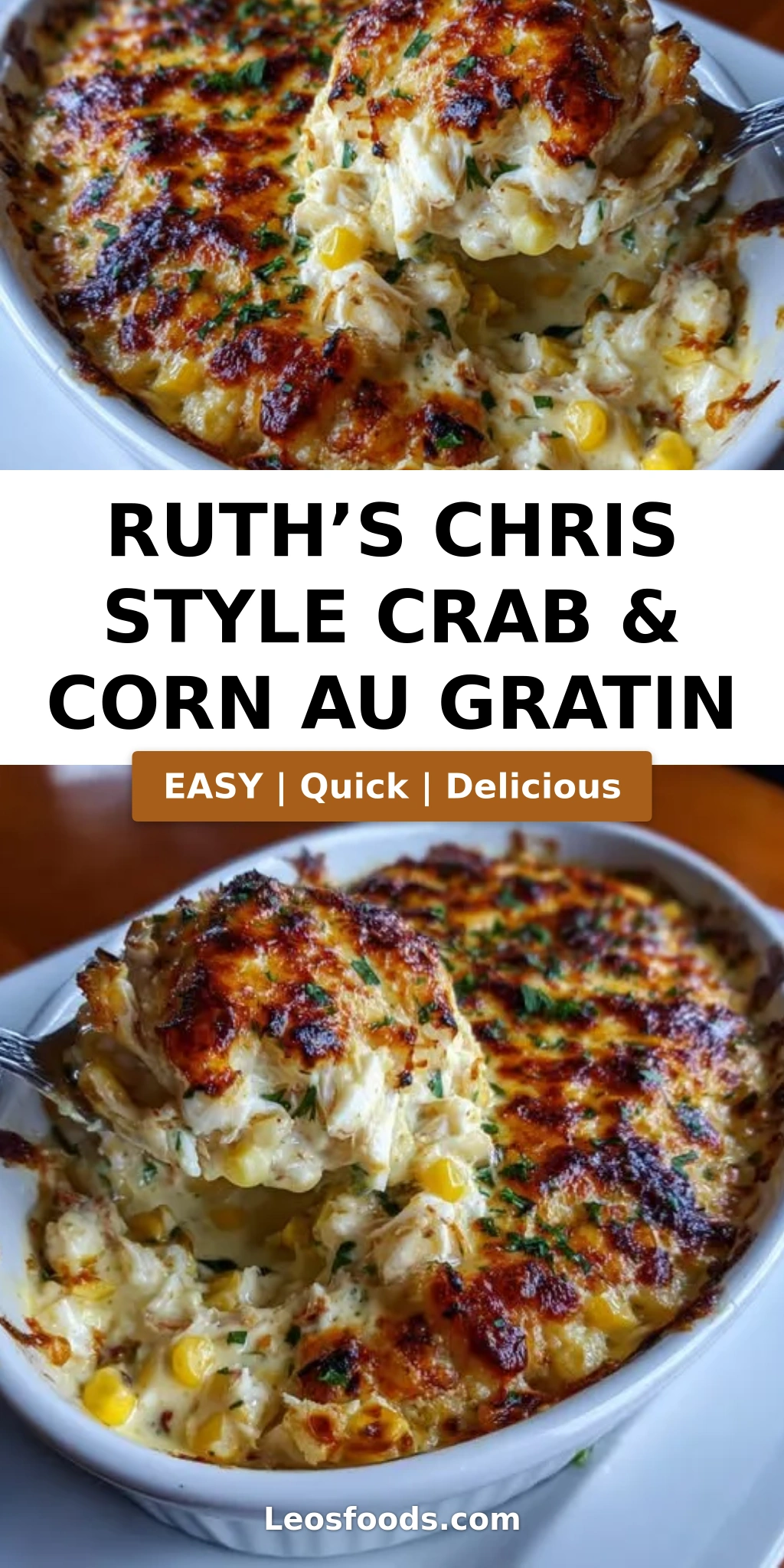 Ruth’s Chris Style Crab & Corn Au Gratin
