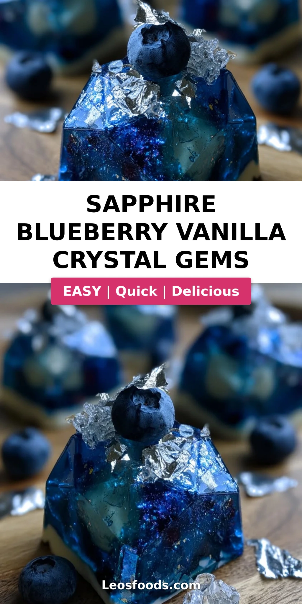 Sapphire Blueberry Vanilla Crystal Gems