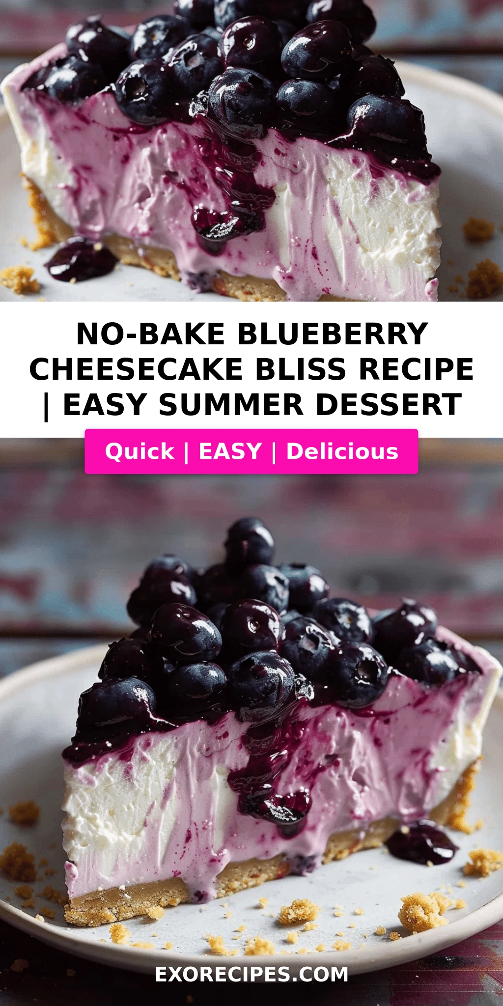 Blueberry Cheesecake Bliss : A No-Bake Dessert Guide