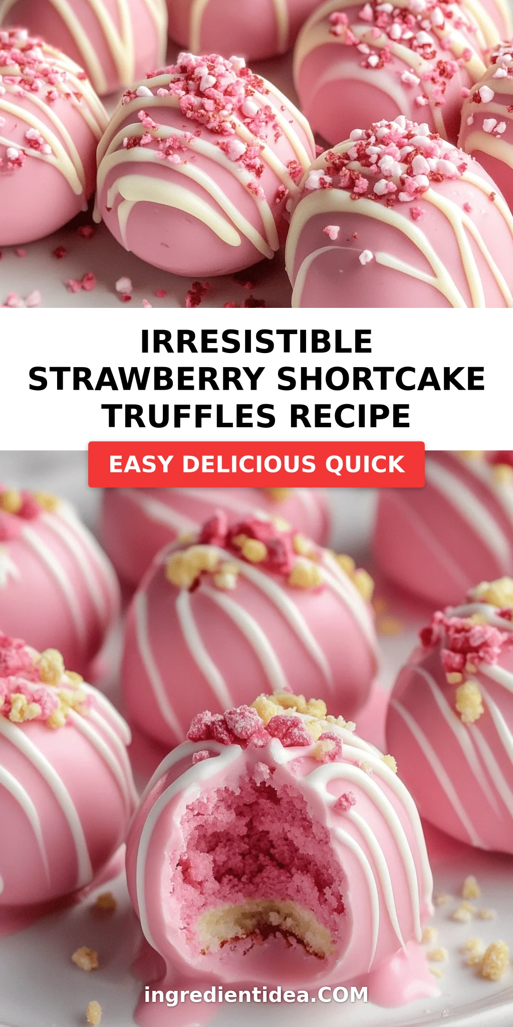 Irresistible Strawberry Shortcake Truffles Recipe