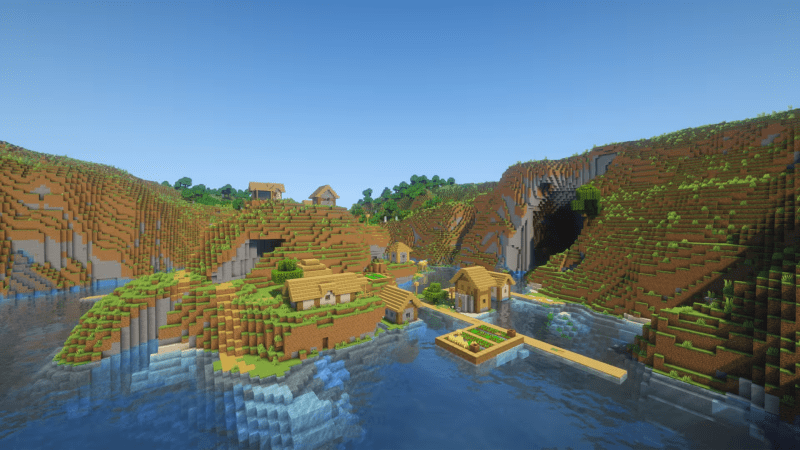 Village Surrounded by Lake — Minecraft seed screenshot 3