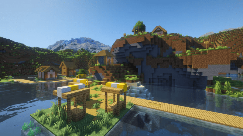 Village Surrounded by Lake — Minecraft seed screenshot 5