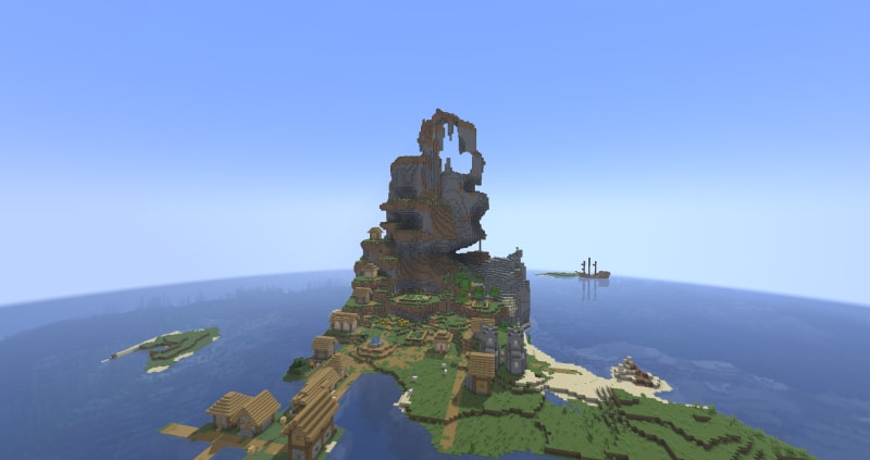 Skycliff Survivor Island — Minecraft seed screenshot 1