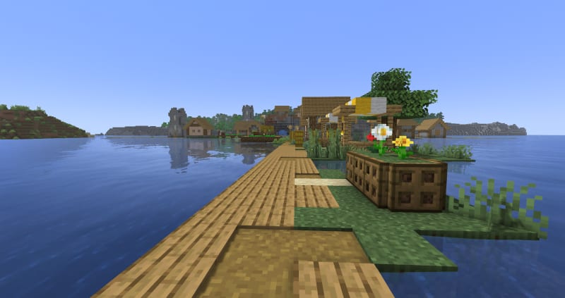 Double Village Spawn — Minecraft seed screenshot 4