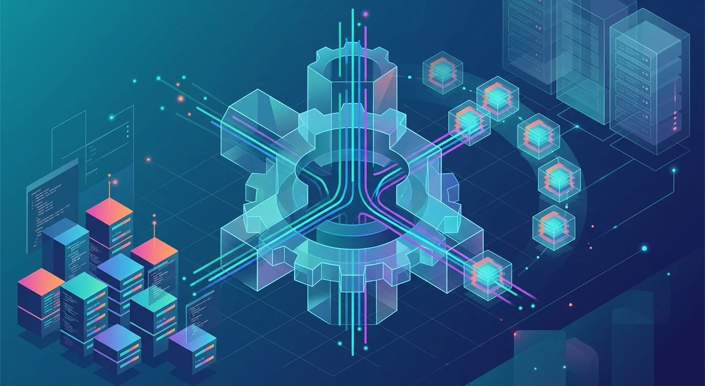 Kubernetes autoscaling architecture showing HPA scaling pods based on metrics, VPA adjusting resource requests, and cluster autoscaler adding nodes when pods are unschedulable